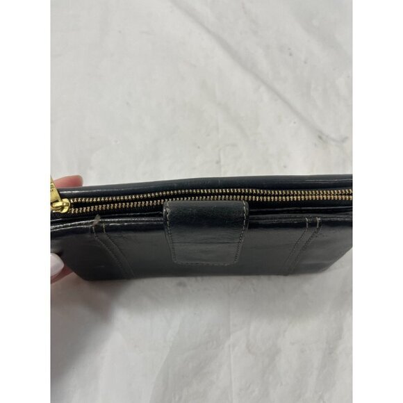 Fossil Ellis Clutch Womens Black Leather Wallet - Picture 3 of 15